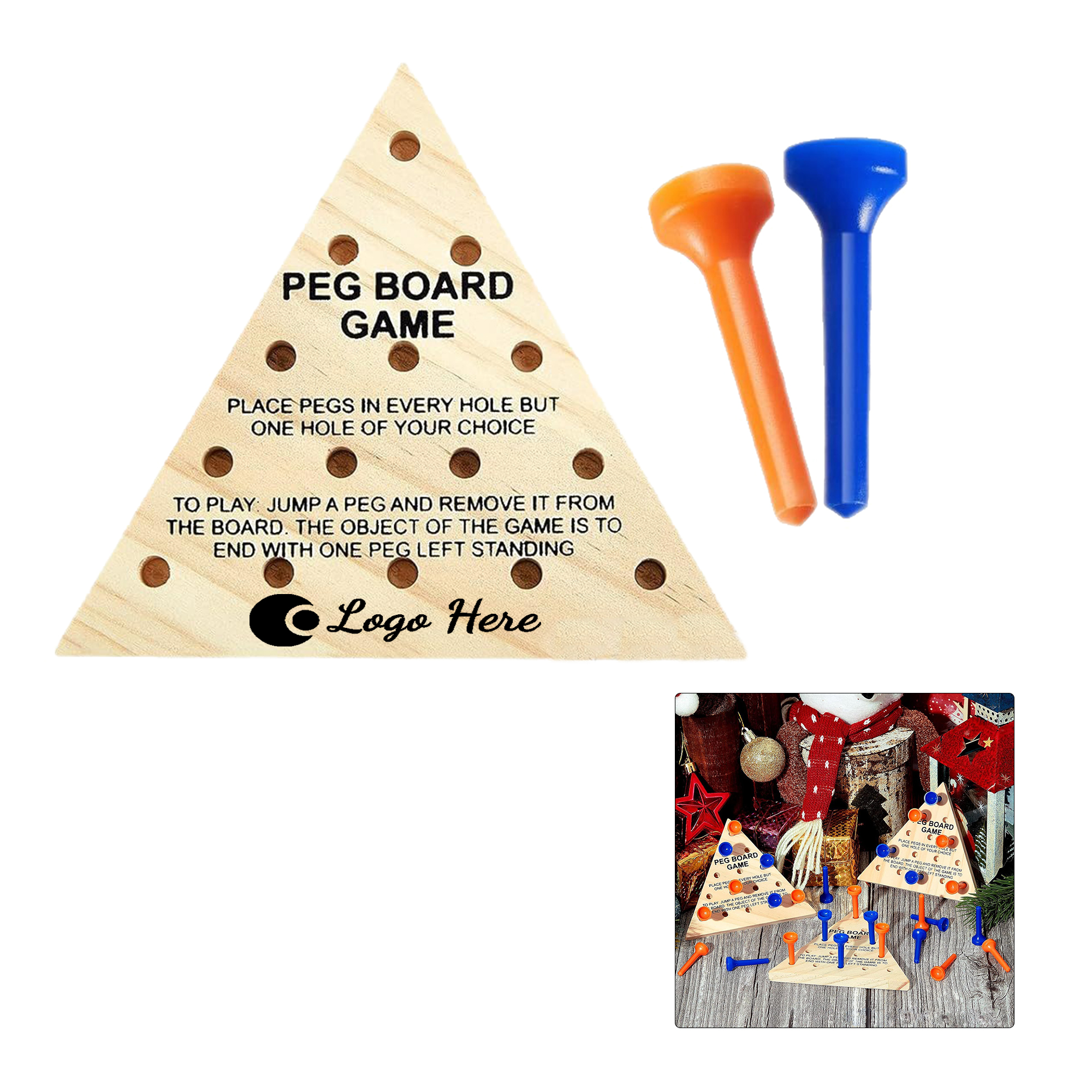 Wooden Triangle Brain Teaser 3