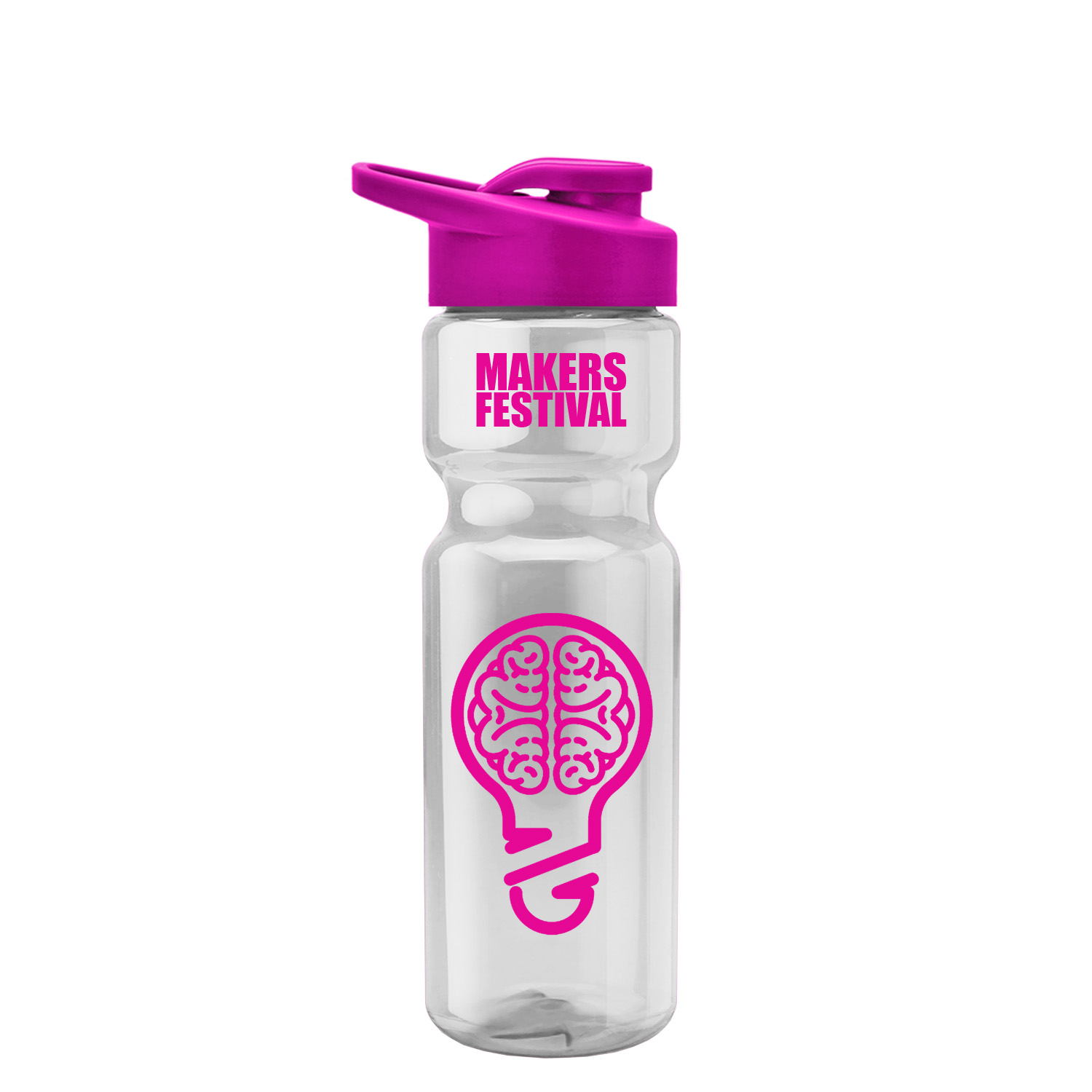Champion - 28 oz. Transparent Bottle with Drink Thru Lid 17