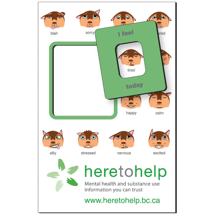 .035 High Resolution Magnet / with Rectangle Mood Indicator (3.63" x 5.56") Four colour process