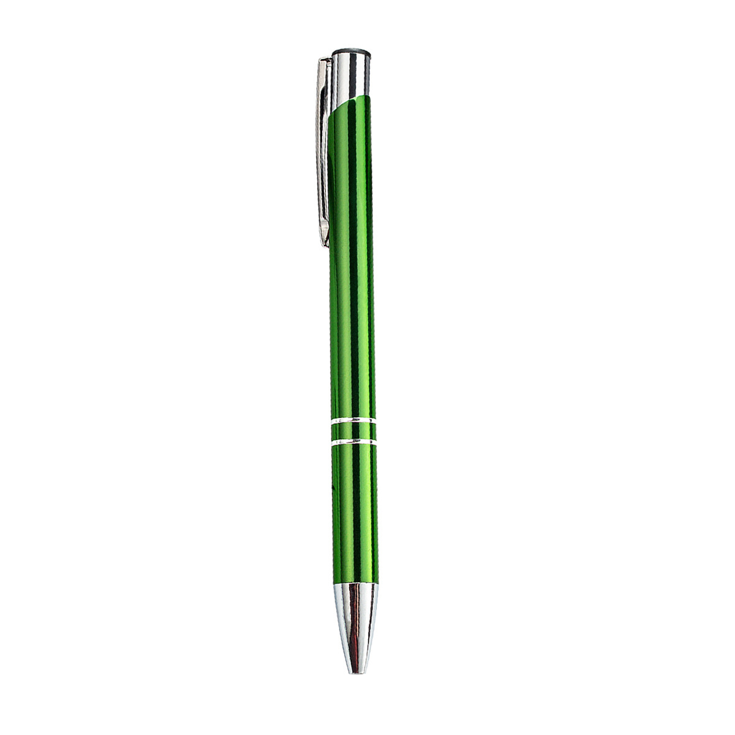 Retractable Ballpoint Pen with Dual Metal Rings 7