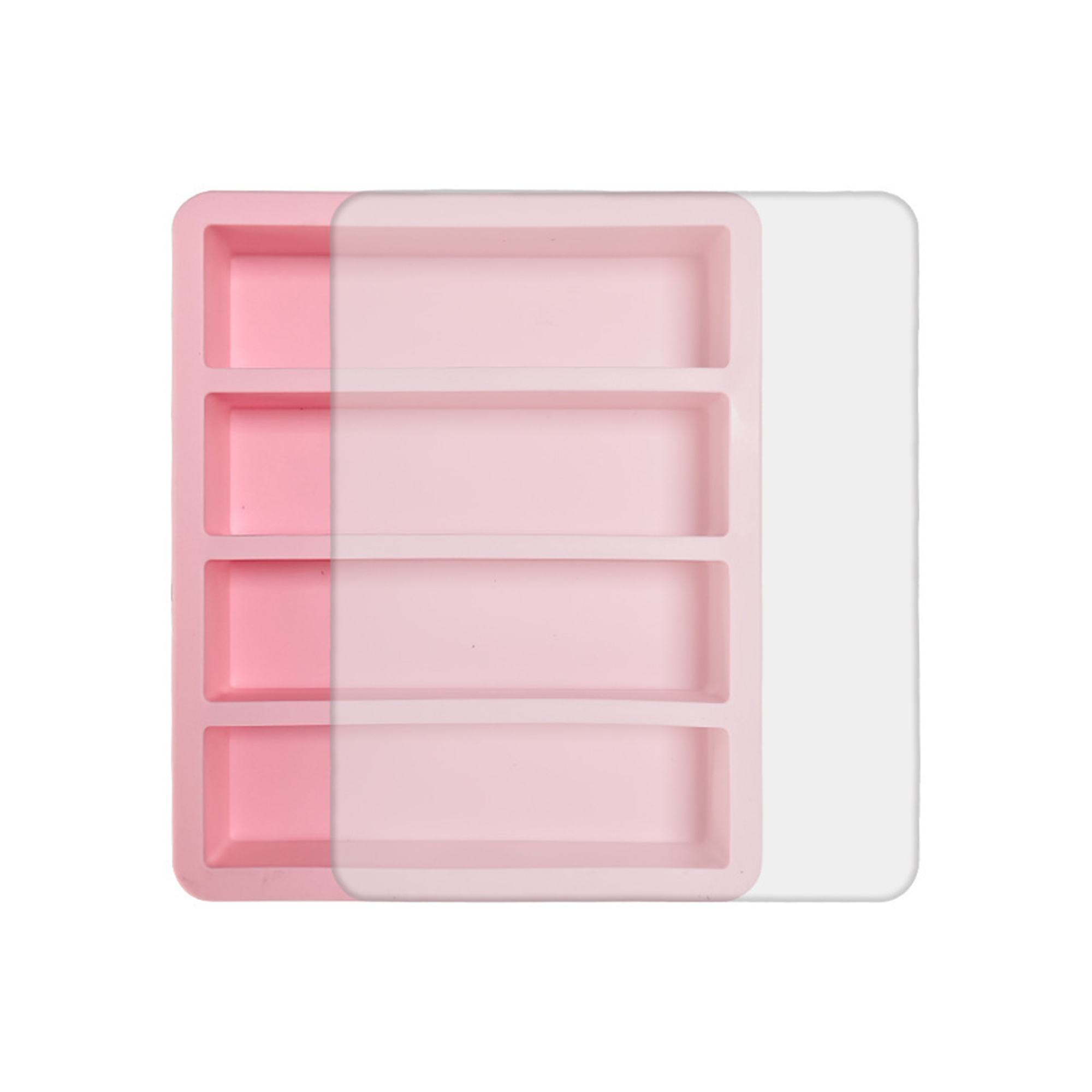 Integrated Silicone Ice Tray One Piece Mold 9.7" X 4.6" X 1.6" 10