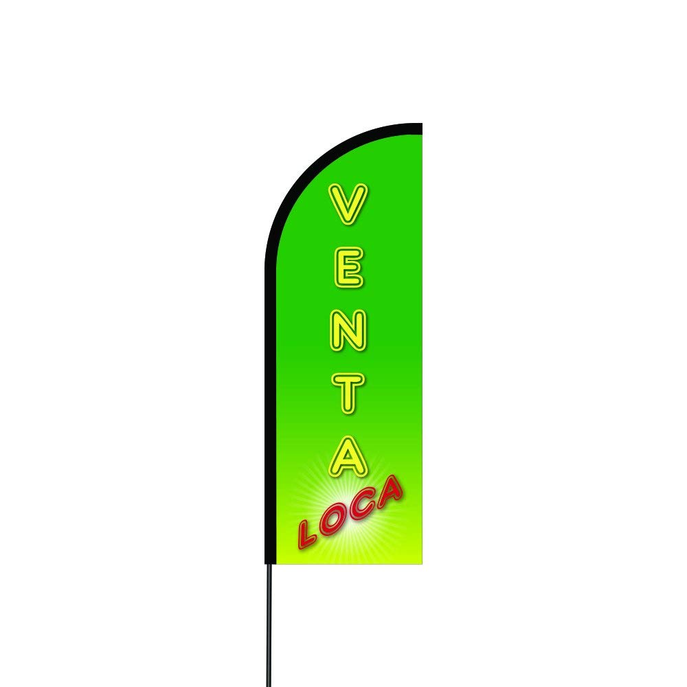 Venta Loca Flag Kit 17' Feet Feather Flag Sign Outdoor Banner 1