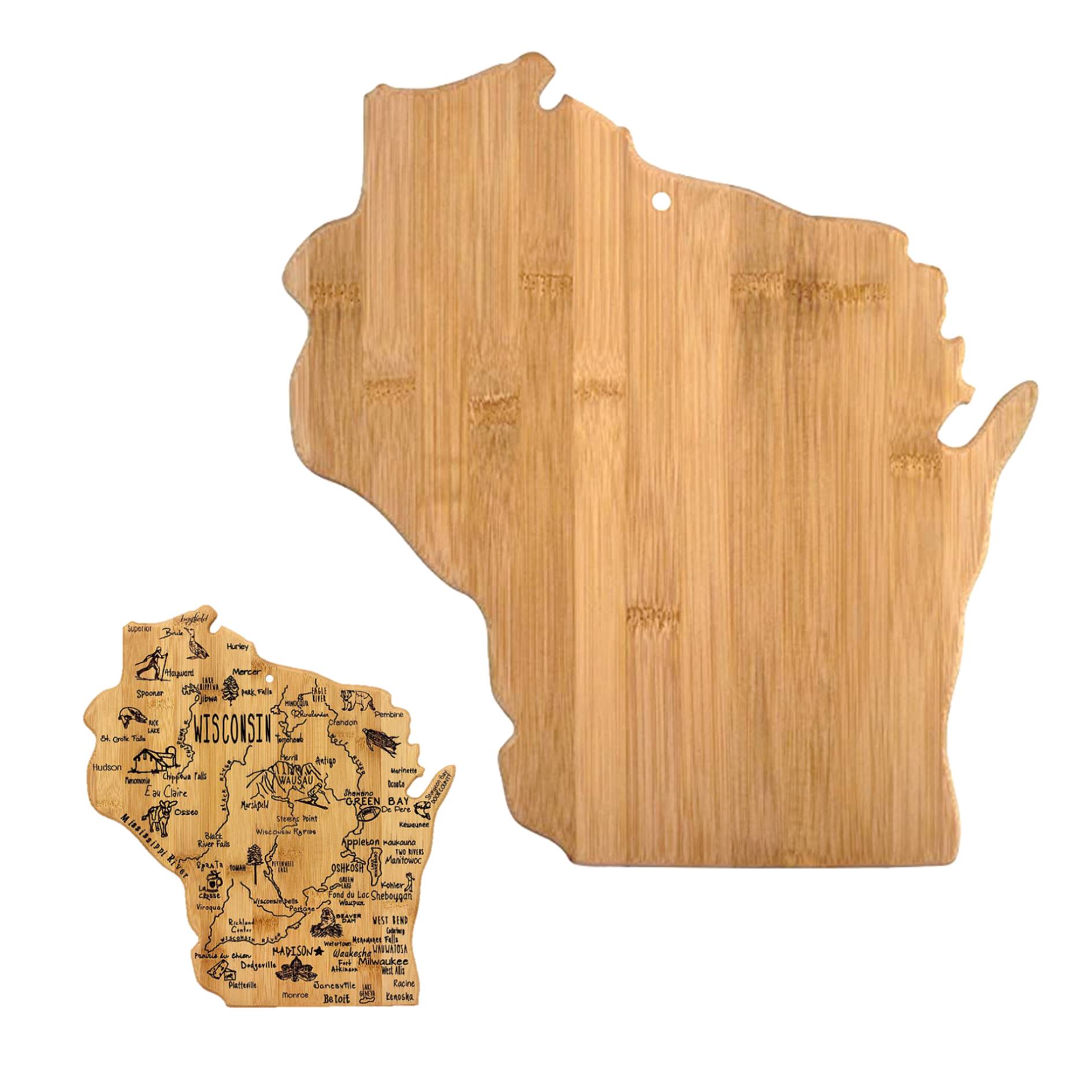 Wisconsin State Shaped Serving Cutting Board 4