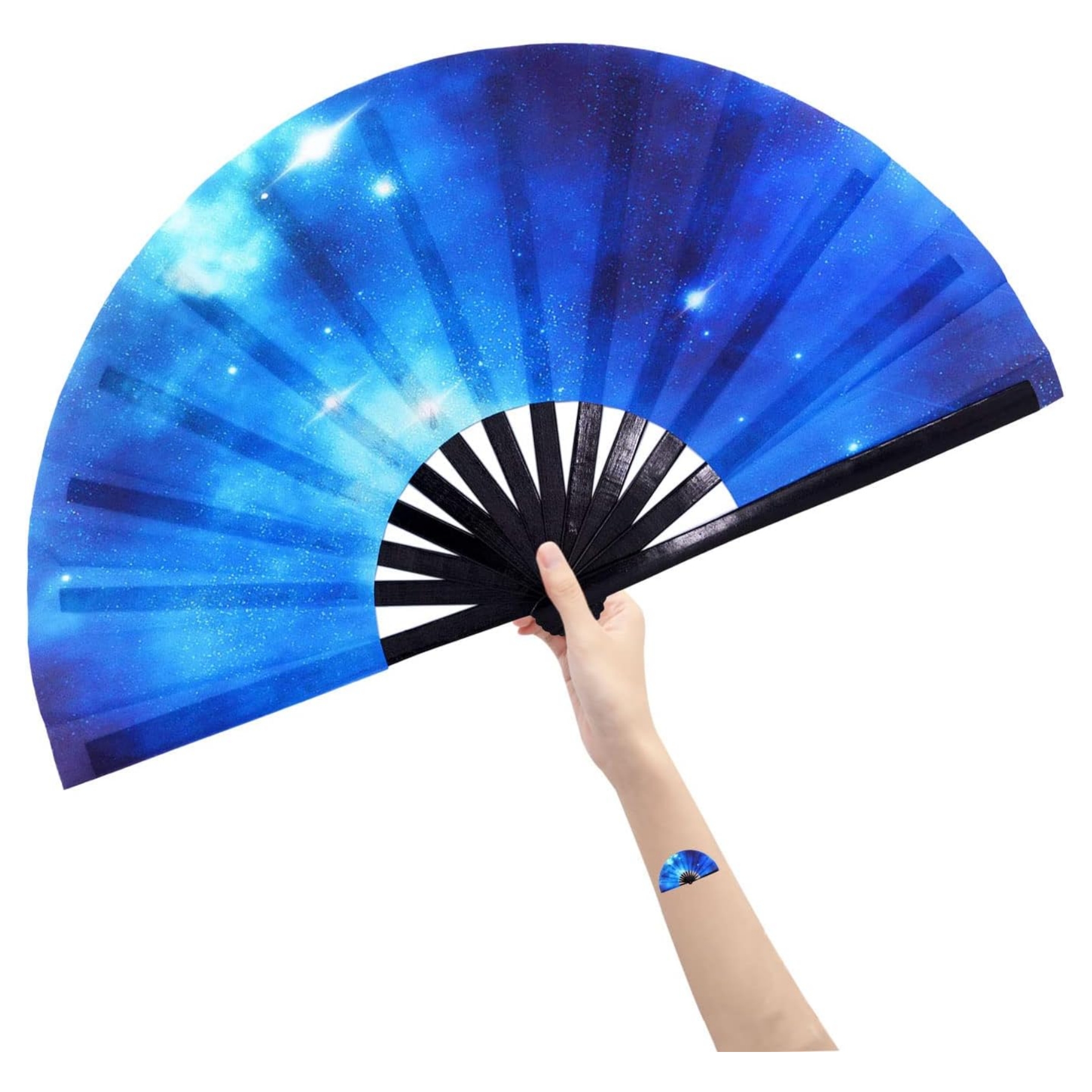 Folding Hand Fan Rave Festival Accessories 3