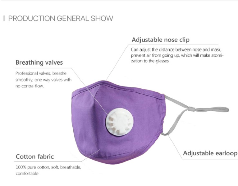 Anti-Pollution Mask with Air Valve 3