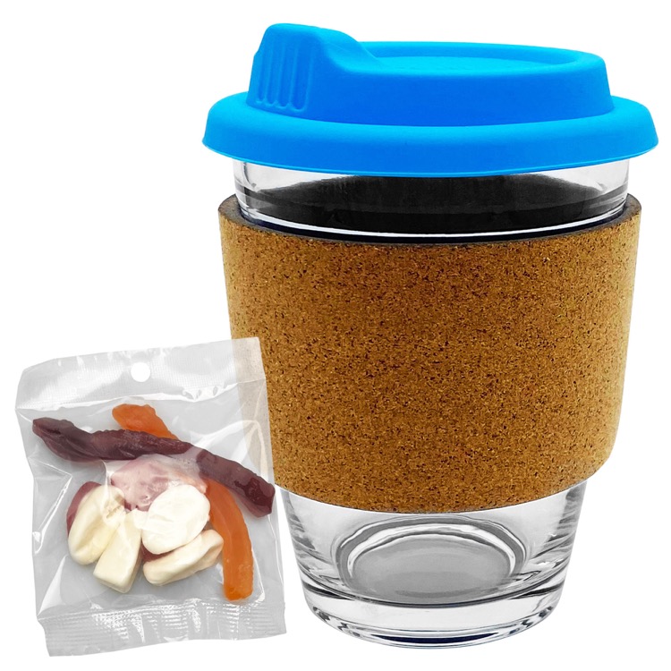 Jelly Party Mix in Cork Band Glass Coffee Cup 22
