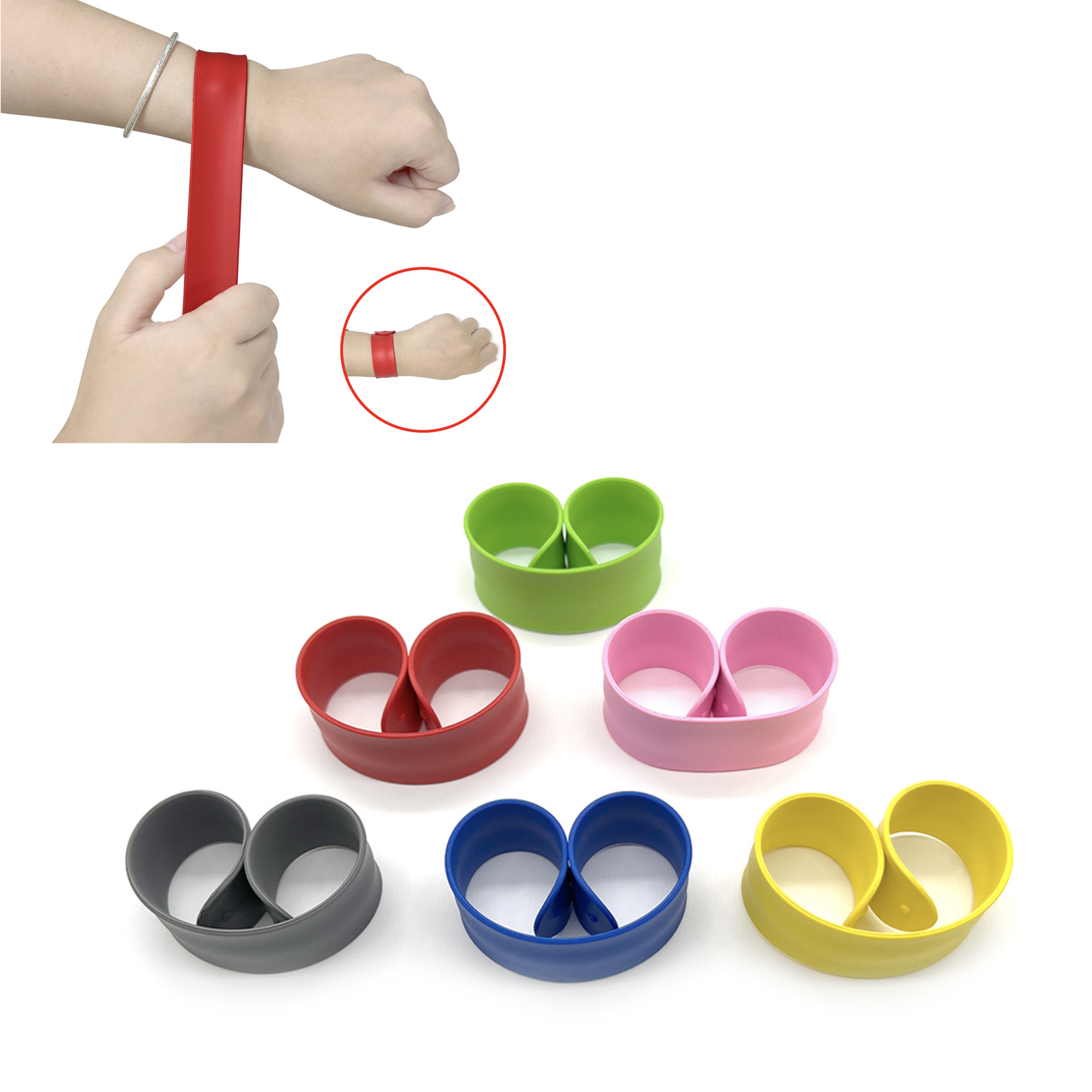 Custom Silicone Slap Bracelet 1