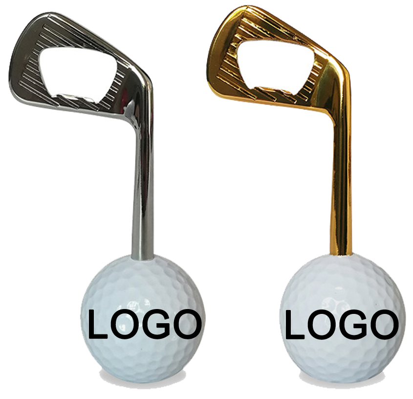 Custom Gift Zinc Alloy Stand-up Golf Shaped Bottle Opener 2