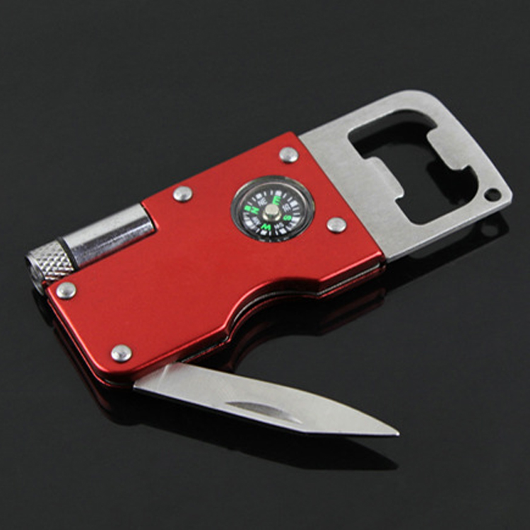 Bottle Opener Multi-tool W/LED Light And Compass 4
