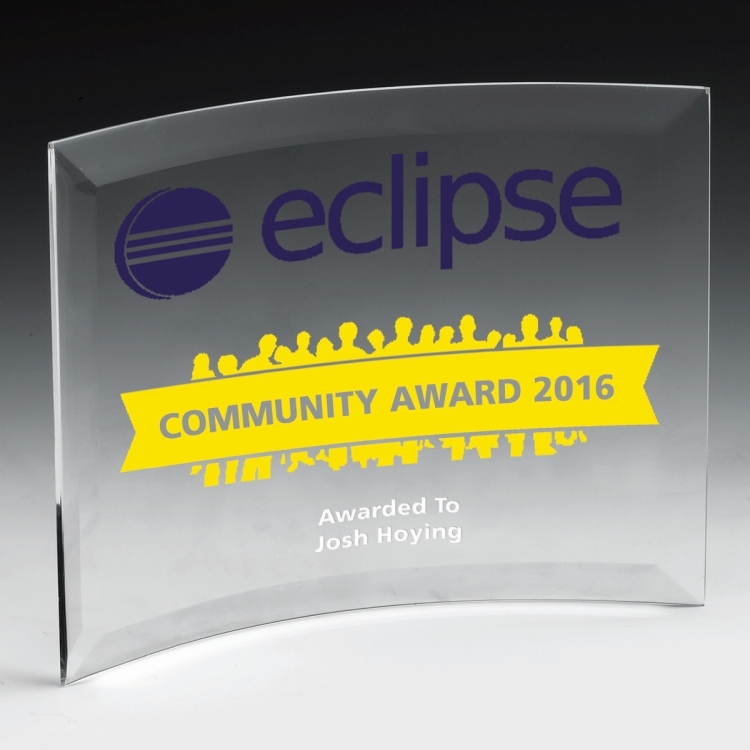 Curved Standing Award - 5" x 7" 1