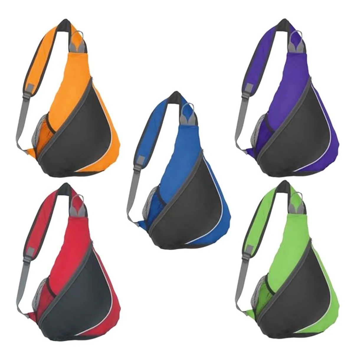 Sling Backpack Chest Bags with Water Bottle Pocket 2