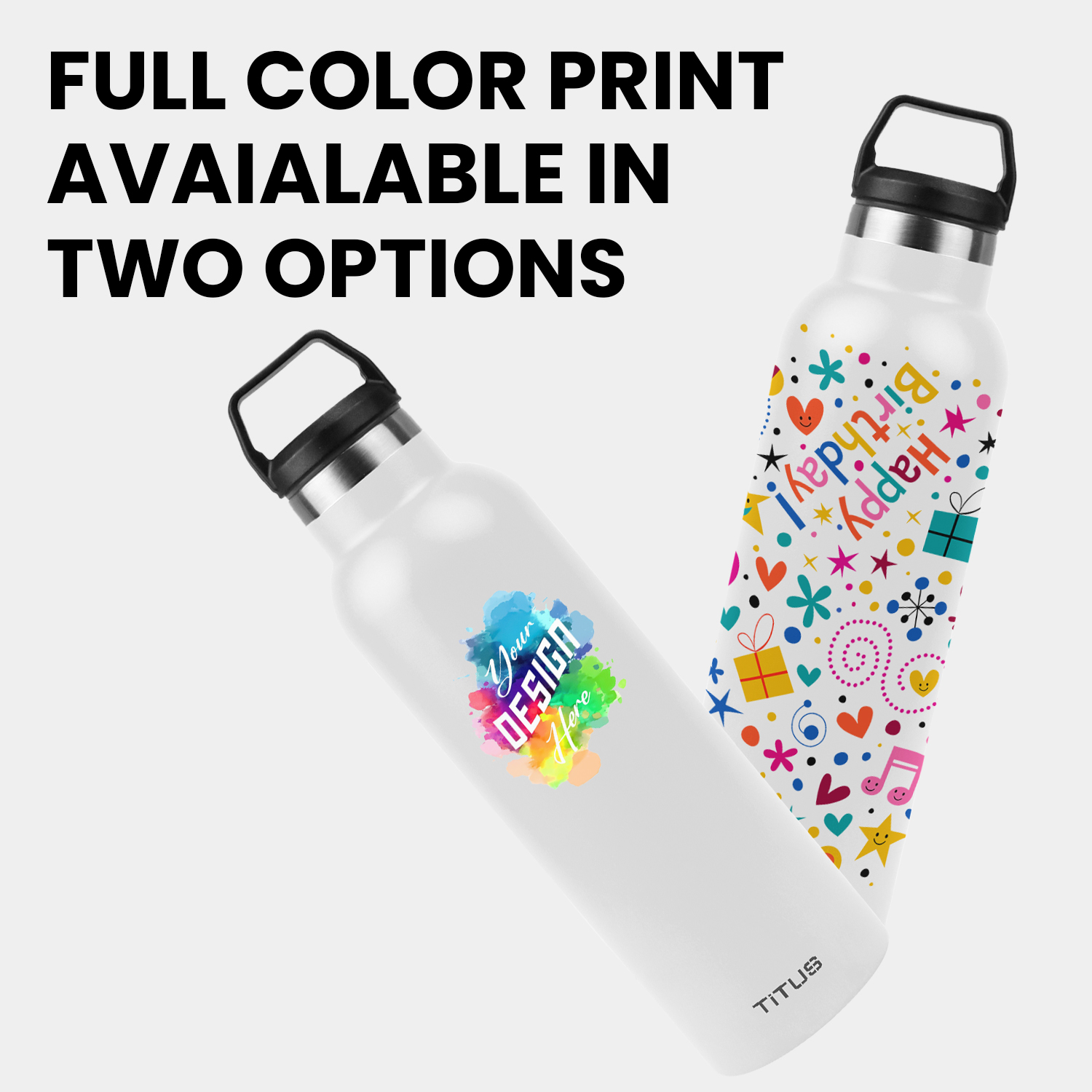 Premium 25 oz TiTUS® Double Wall Stainless Steel Insulated Water Bottle 1