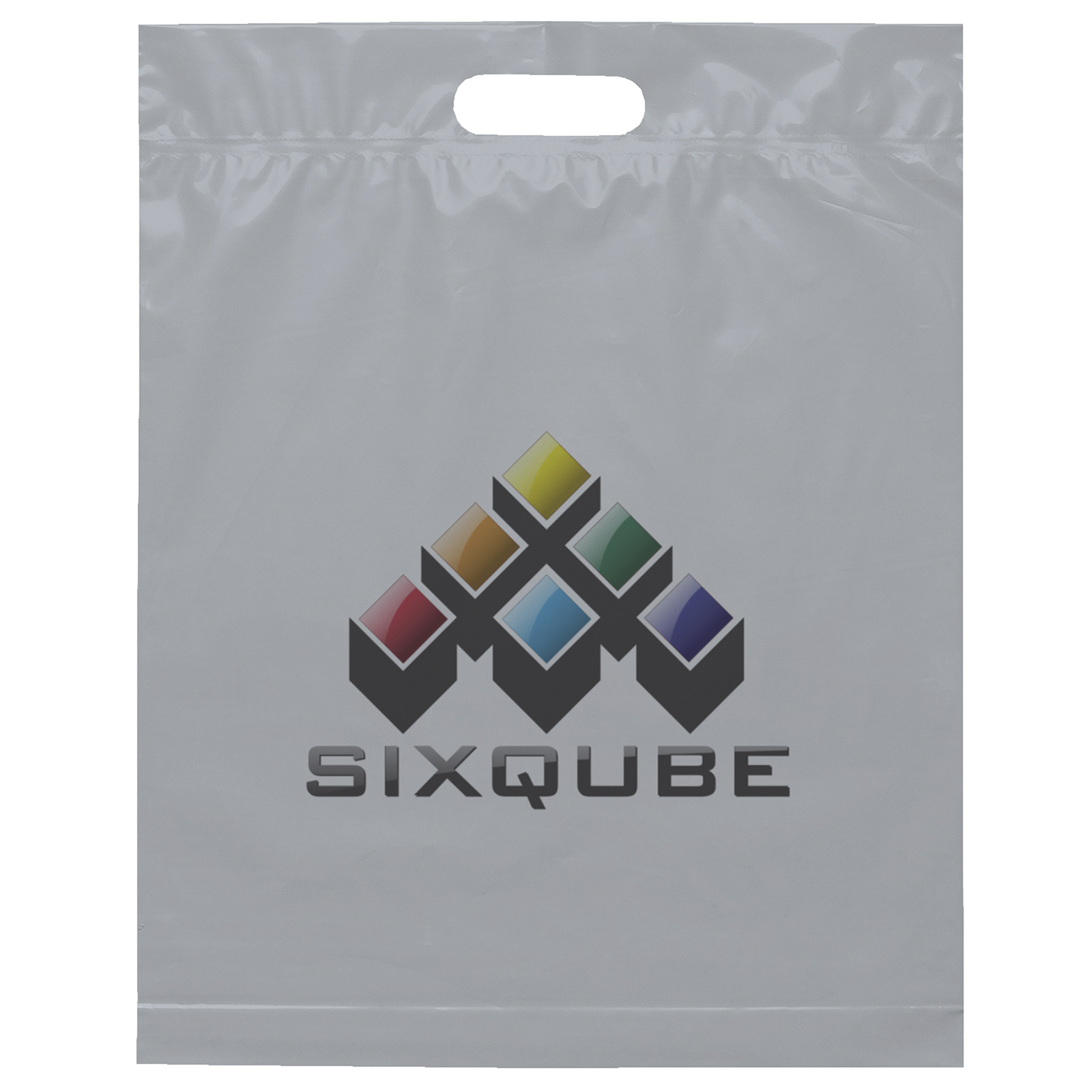 Die Cut Handle Bag - 15W x 19H x 3 - Dynamic Color 10