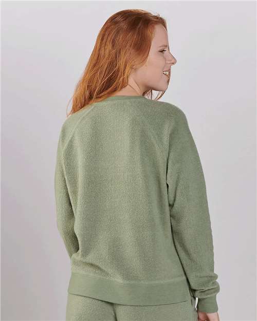 Women's Fleece Out Crewneck Pullover - K01 68