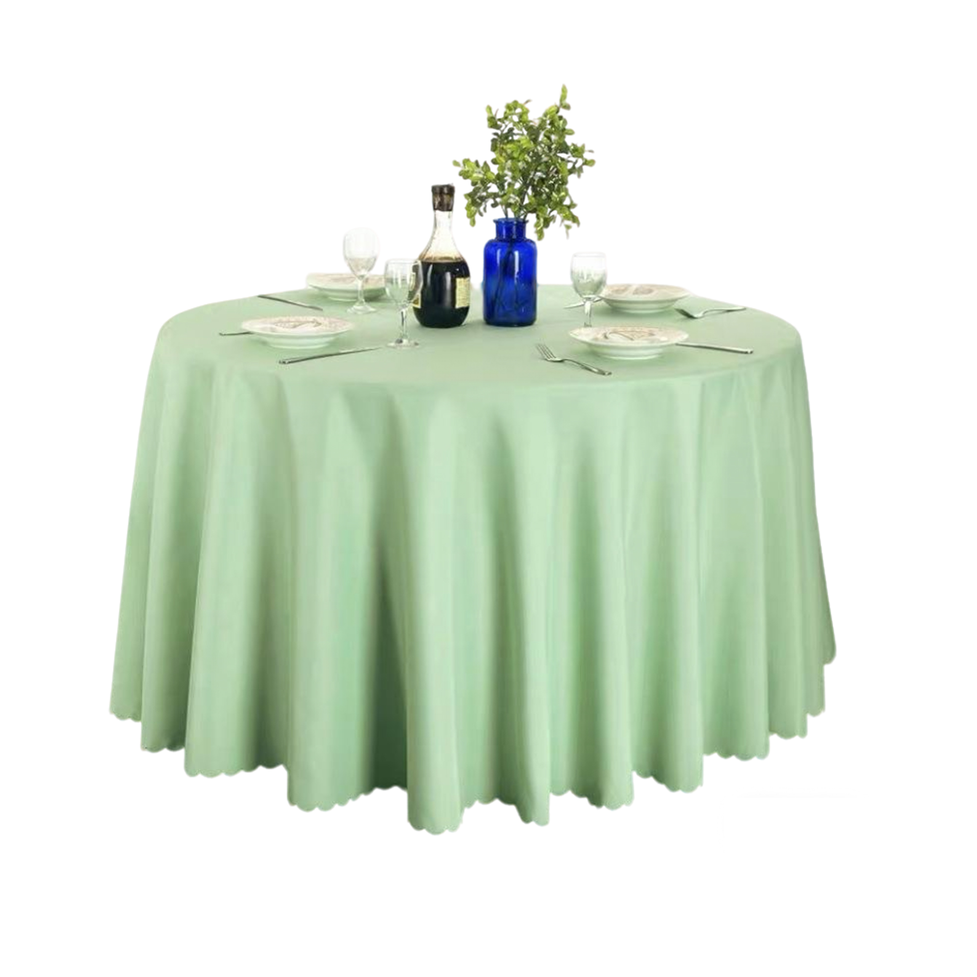 Polyester Tablecloth 102" x 71" With Custom Print 10