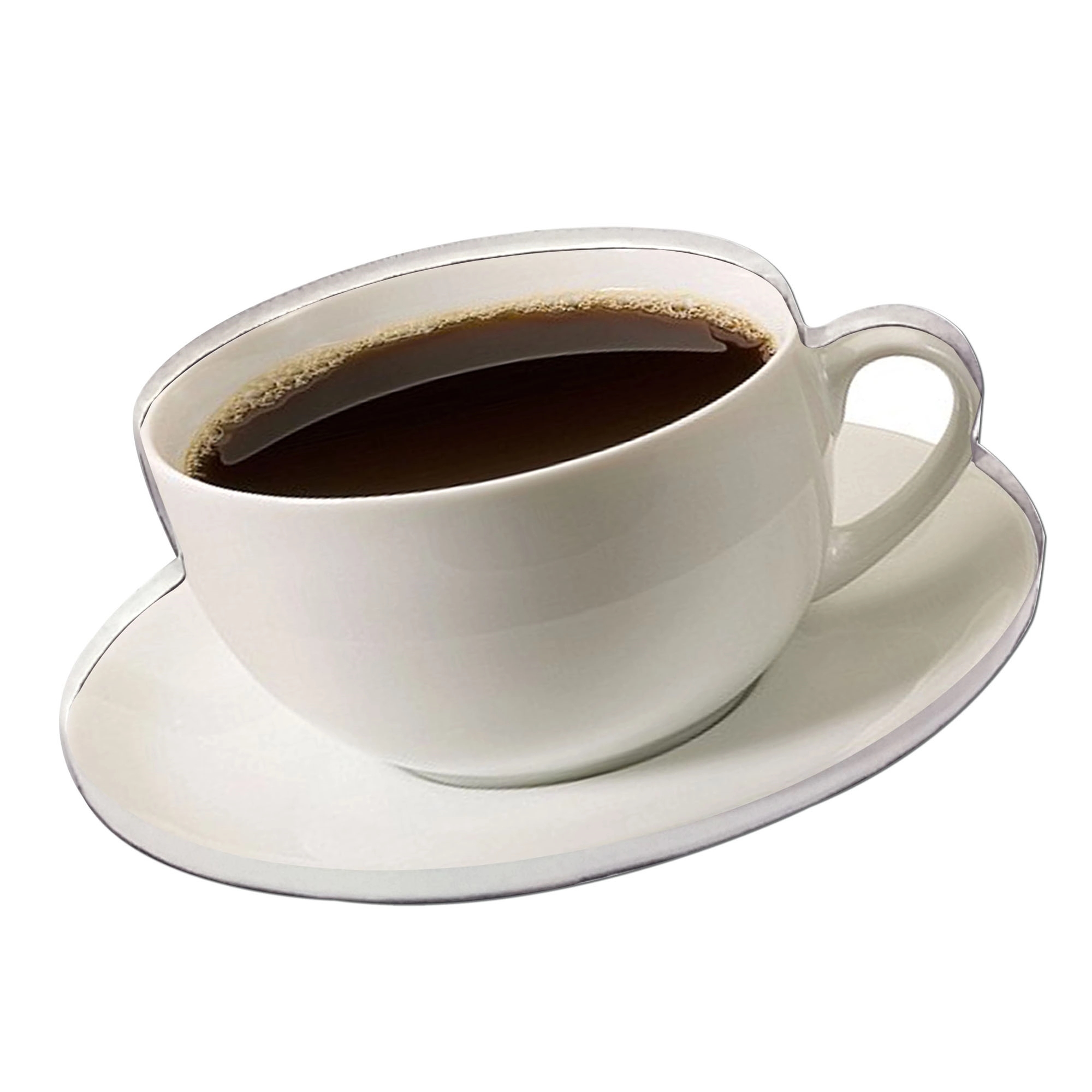 1/4" Acrylic To Go Coffee Cup Magnet 2