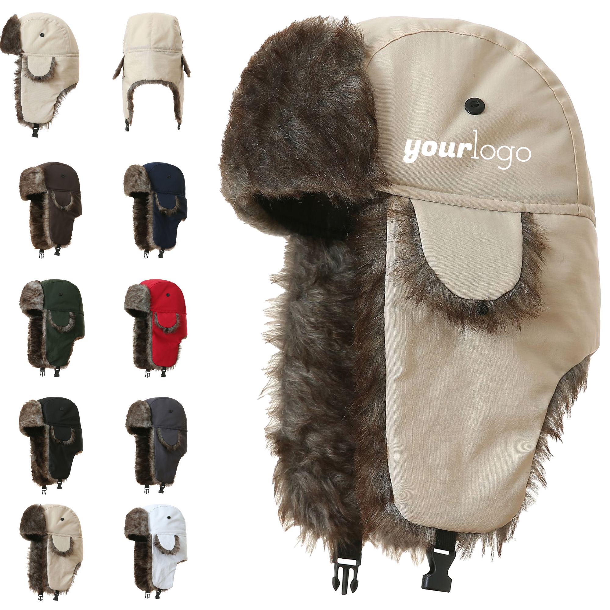 Windproof Faux Fur Trapper Hat for Cold Weather 4