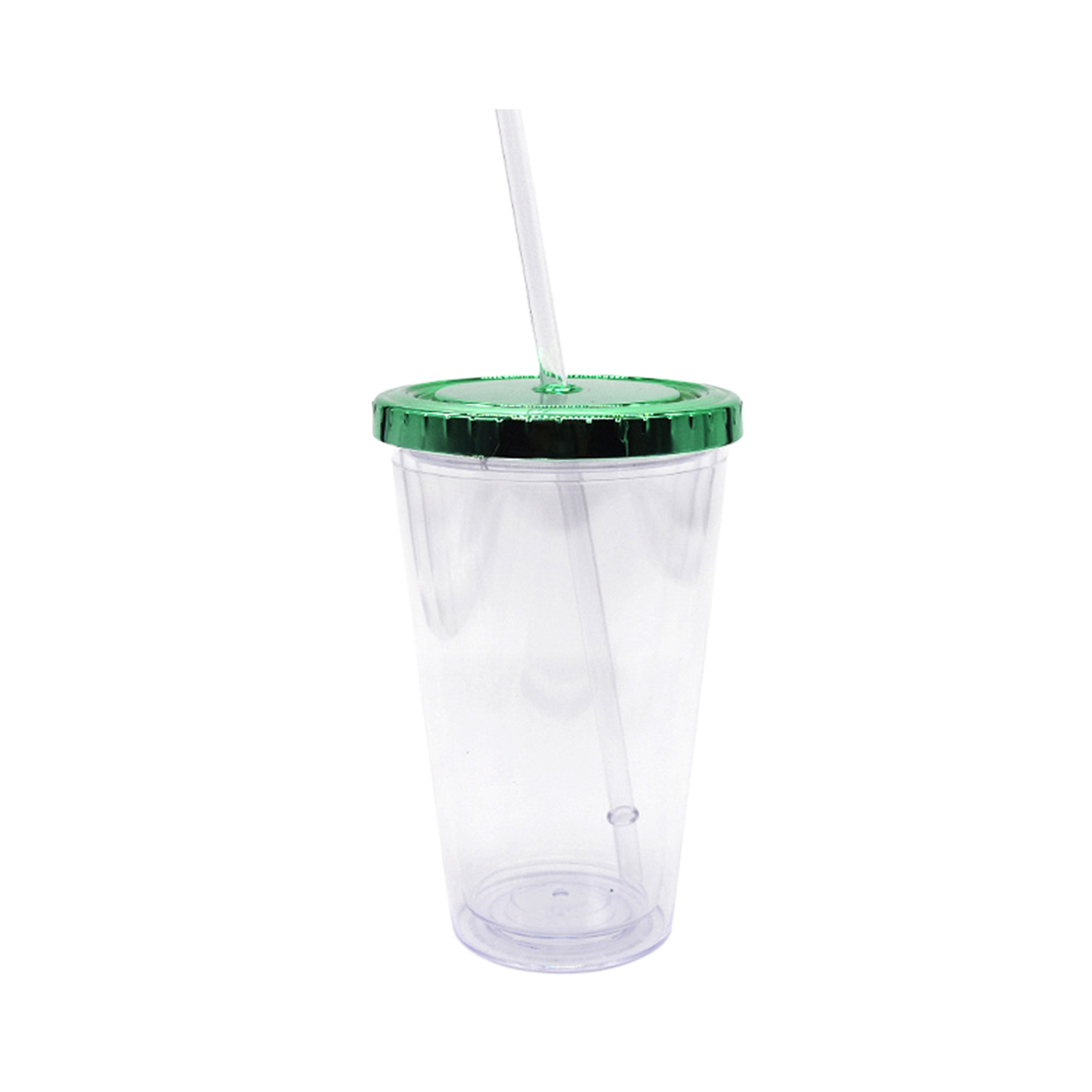 Portable 13-ounce double cup with straw 4
