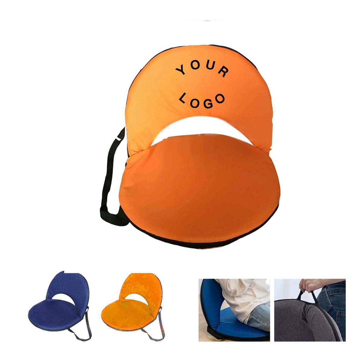 Portable Stadium Cushion Seat with Steel Frame 4