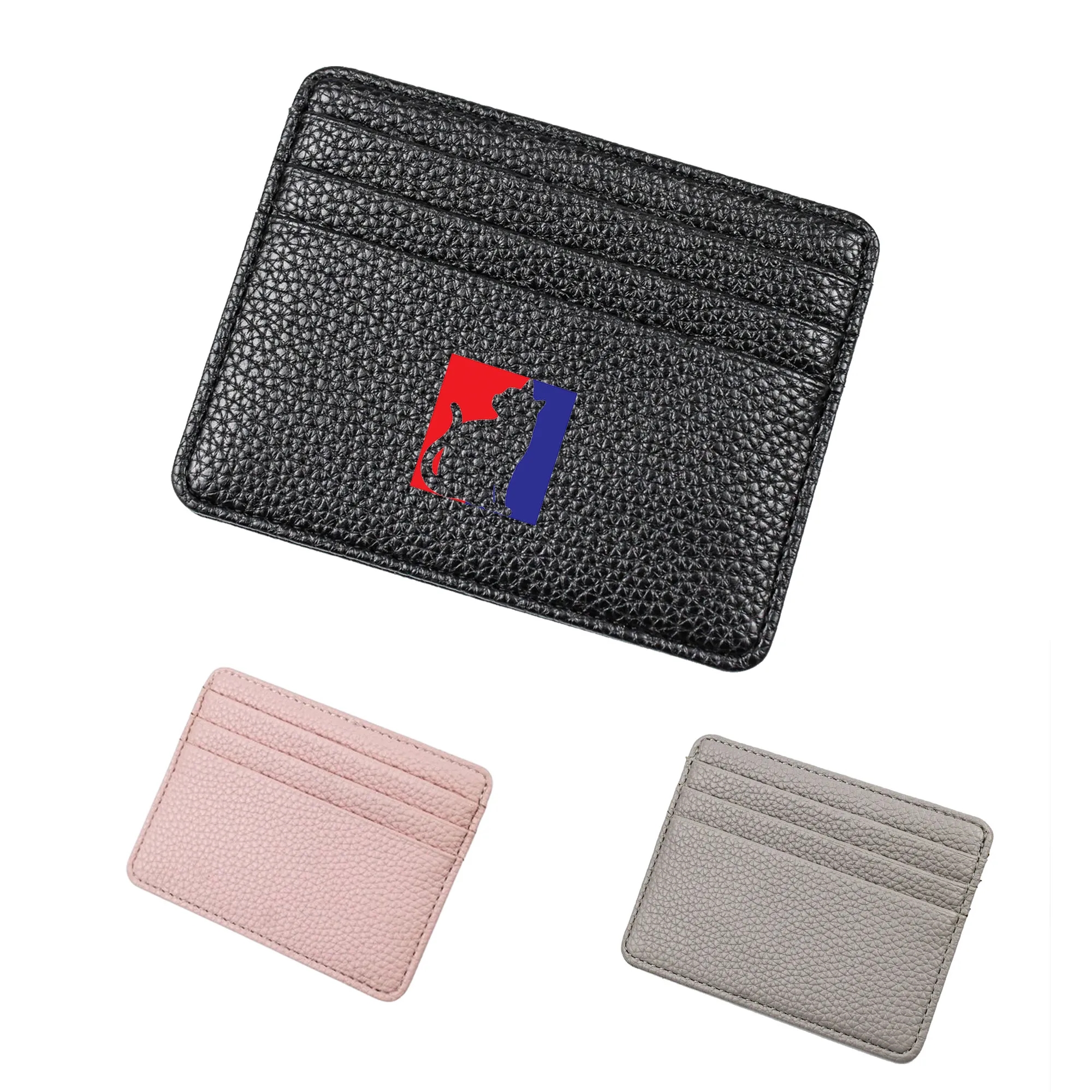Credit Card Holder Slim Wallet Leather 3