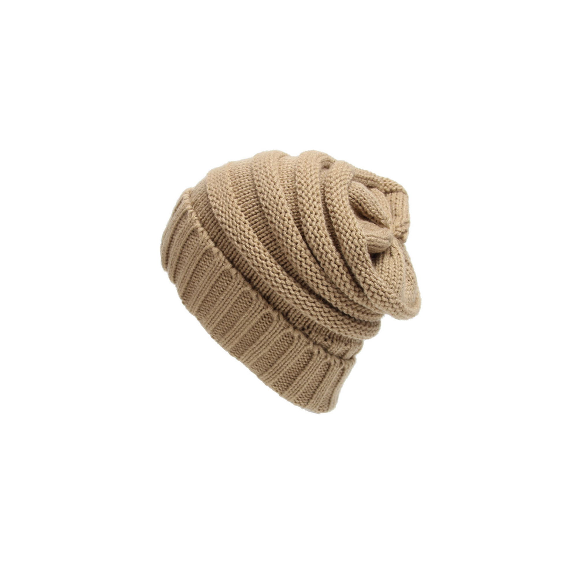 Acrylic Rib Knit Slouch Beanie 10