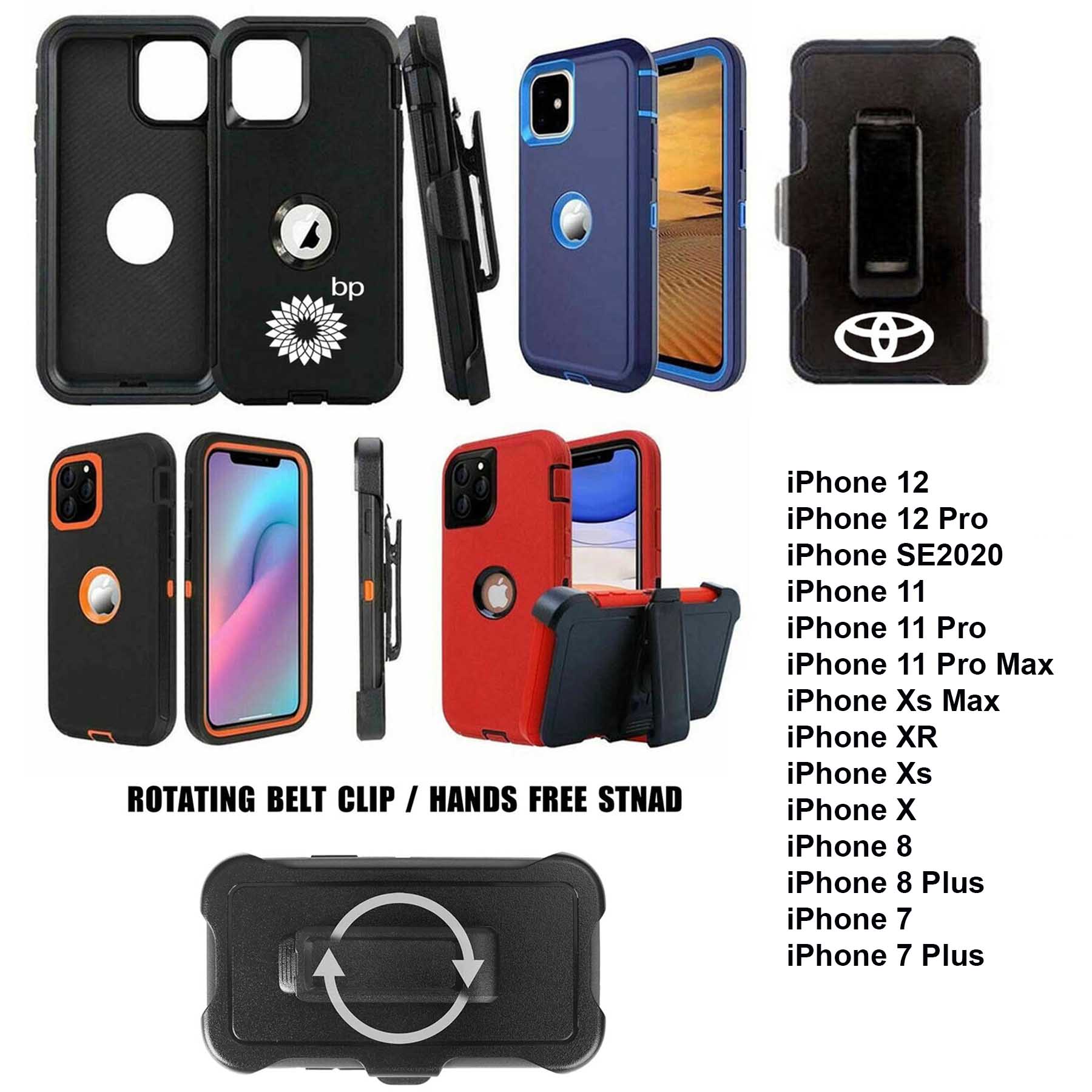 iBank ® iPhone 17 Shockproof Case with Belt Clip and a kickstand 2