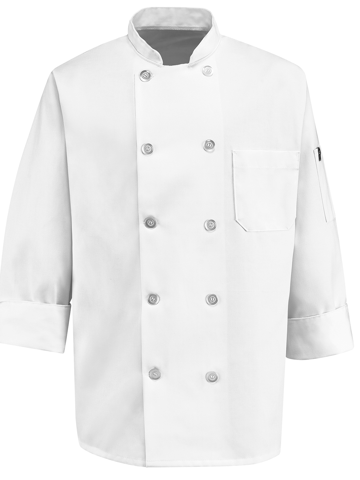 Red Kap Culinary - Unisex Ten Pearl Button 30" Polyester Chef Coat