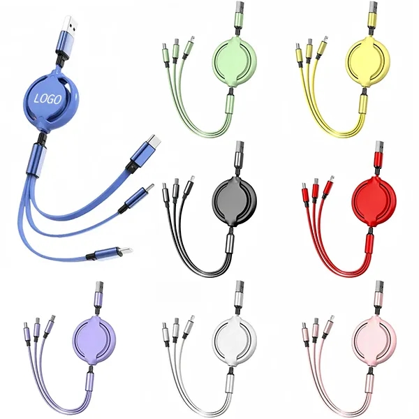 3-In-1 Retractable Multi Charging Cable 8