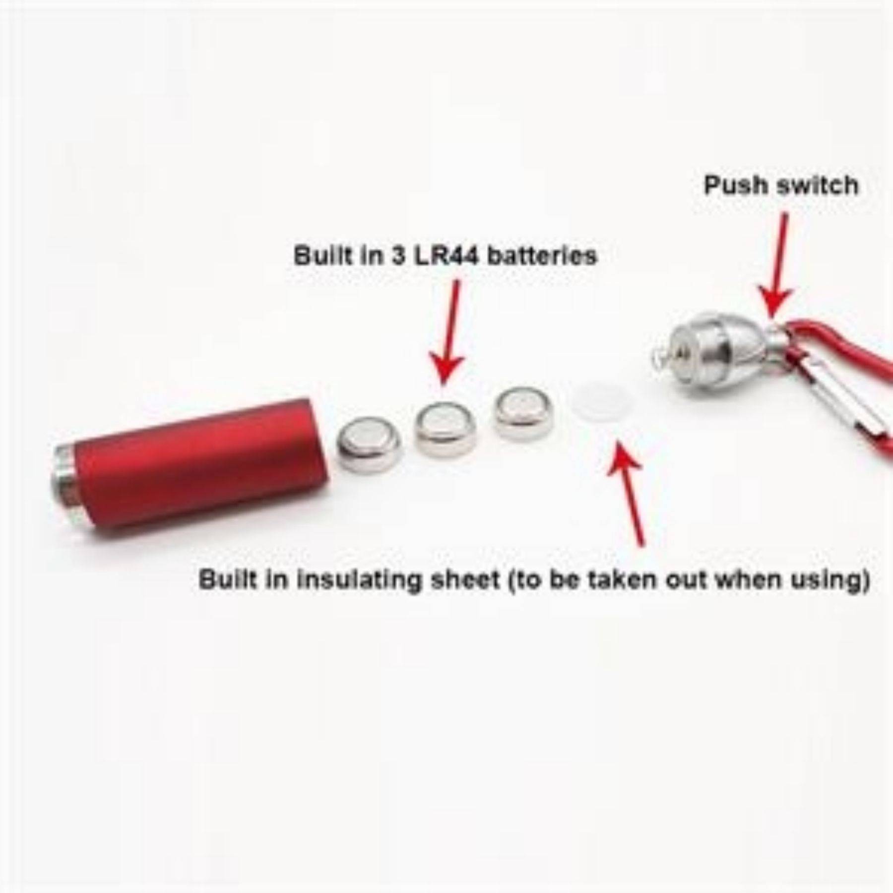 Mini Aluminum LED Flashlight Keychain 4