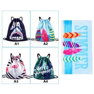 Beach Towel Bag Shapef 3