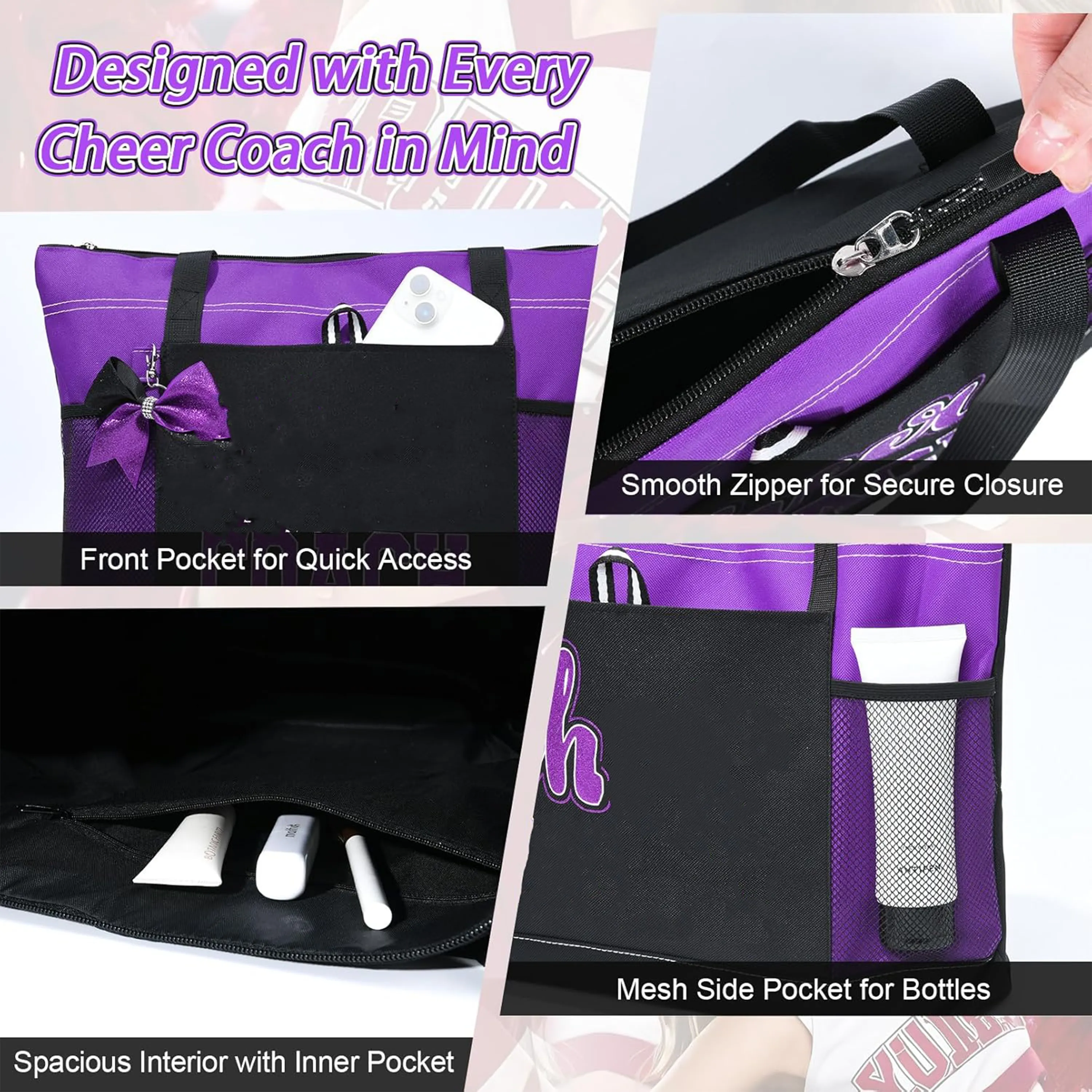 Large Capacity Oxford Cloth Tote Bag, custom tote bag with logo imprint 2