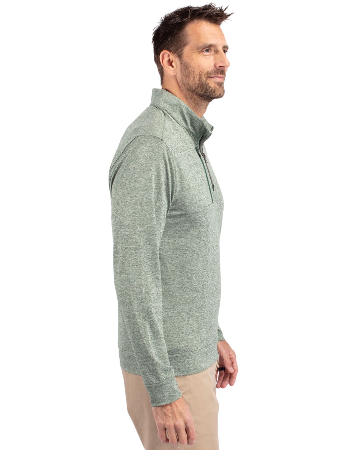 Cutter & Buck Stealth Heathered Mens Quarter Zip 71