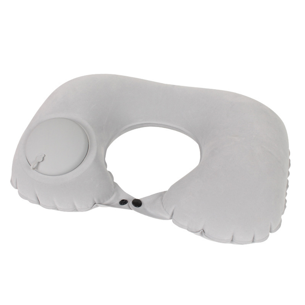 U-type Inflatable folding flocking pillow 7