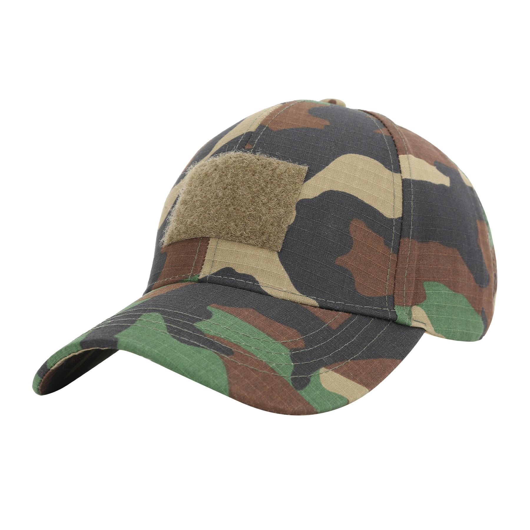 Camo Baseball Cap With Removable Tactical Patch 6
