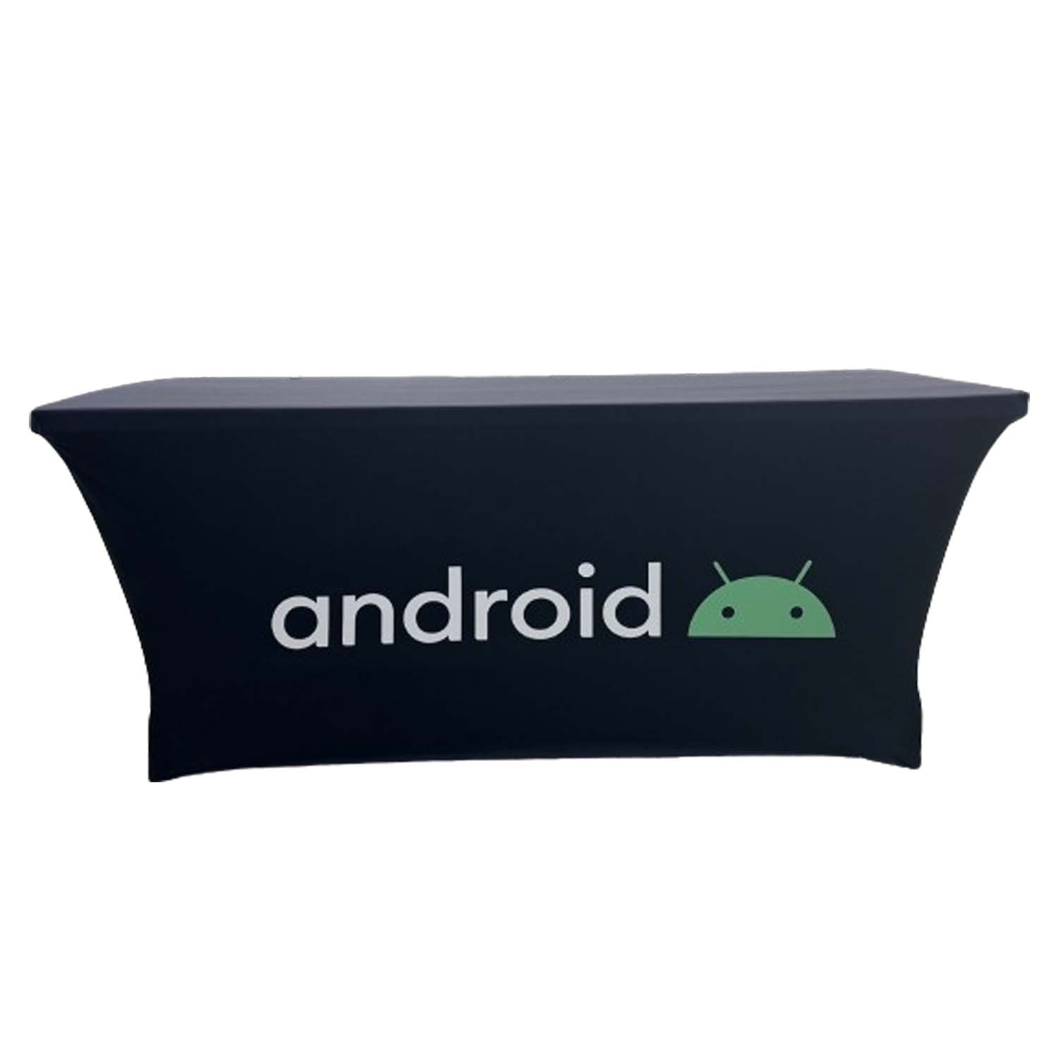 24 Hr Express Ship - Sublimated Stretch Curved Fit Table Throw for 6ft table, 4 sided, Closed Back 7