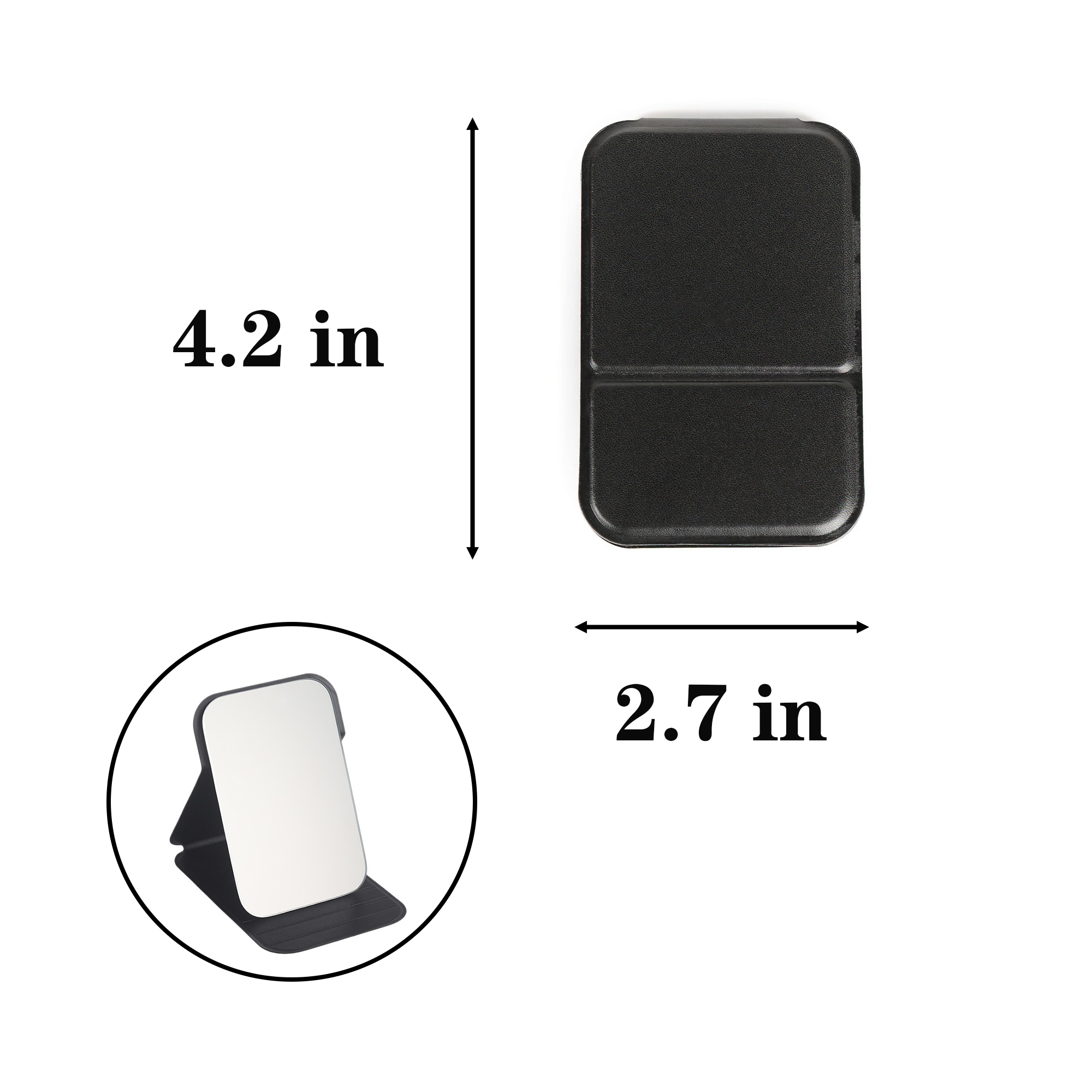 Triangular Folding Makeup Mirror 2