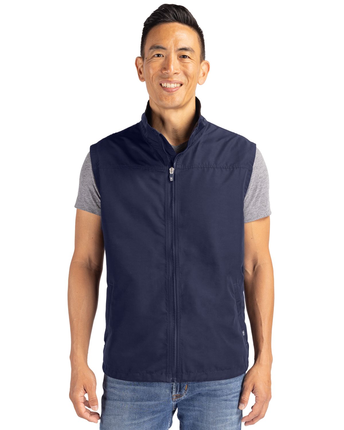 Cutter & Buck Charter Recycled Packable Mens Full Zip Vest 12