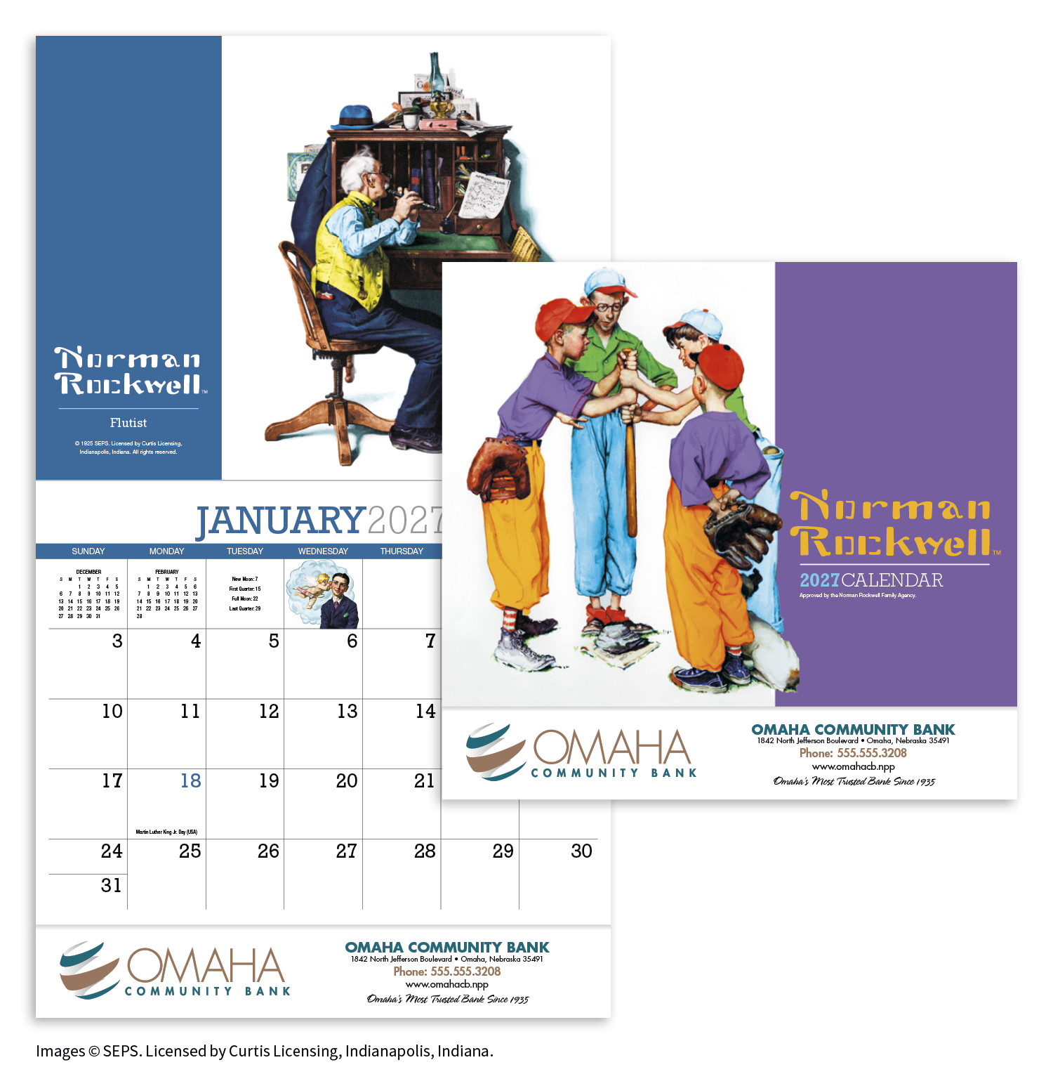 HotLine® Products Norman Rockwell Appointment Calendar - Stapled 67