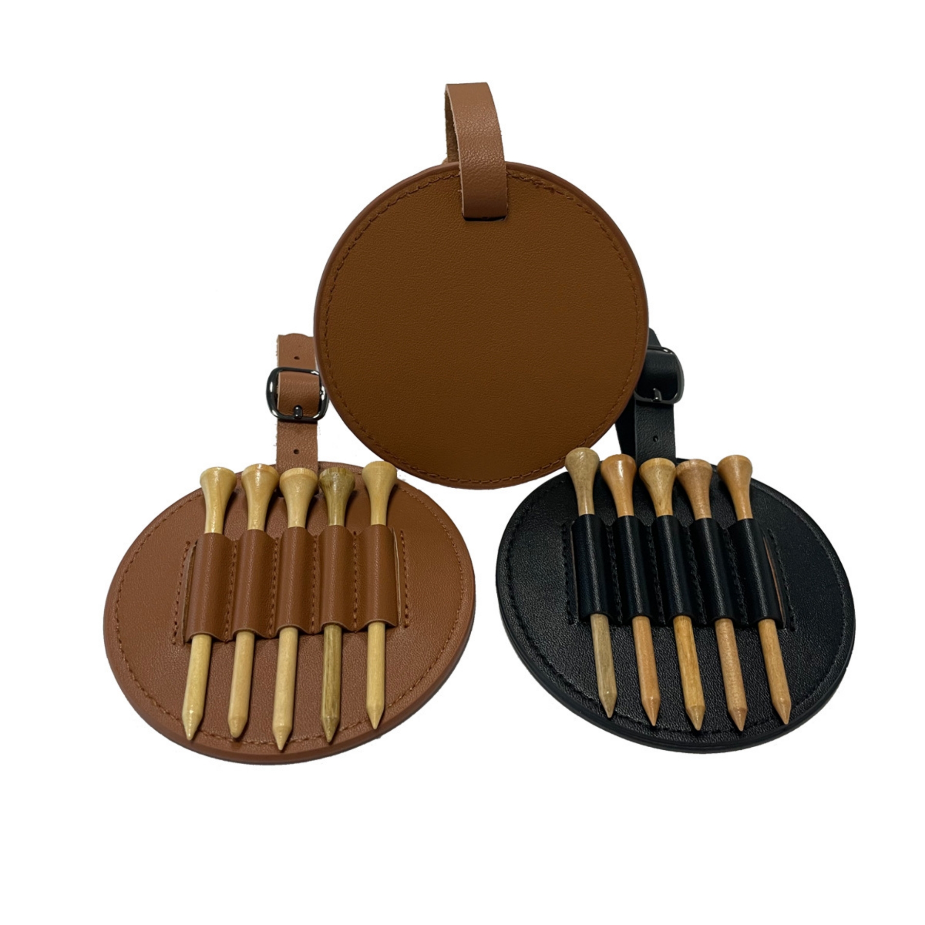 PU Leather Golf Tees Holder 2