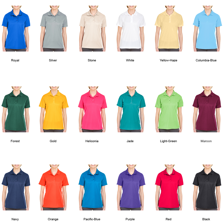 UltraClub Ladies' Cool & Dry Polo Shirts 31