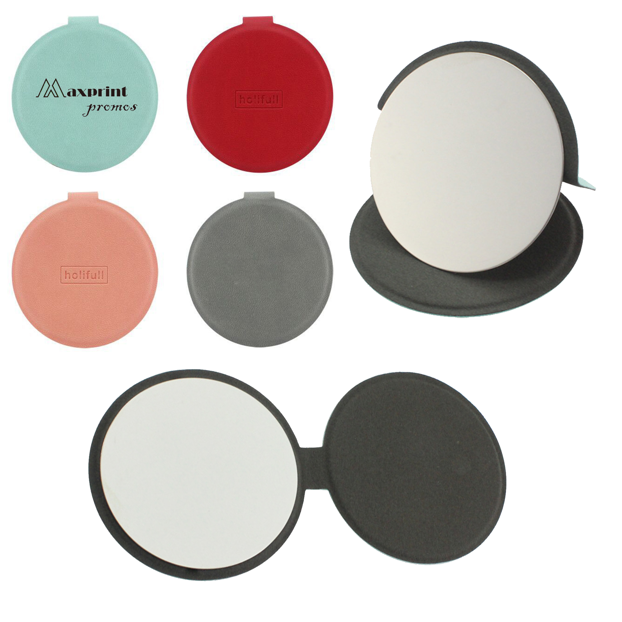 Round PU Leather Mirror 2
