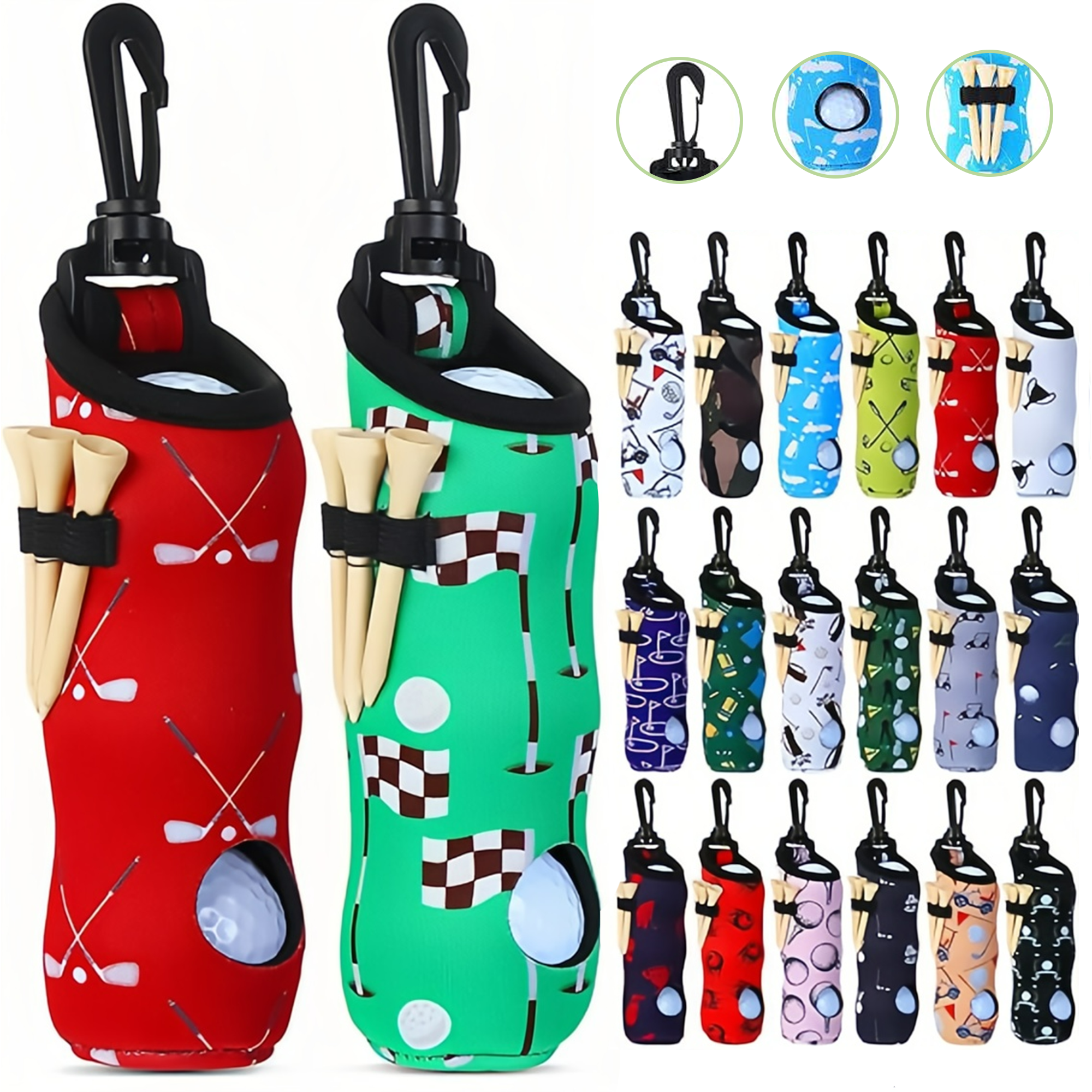 Golf Ball Carry Bag Tee Holder MOQ50 2