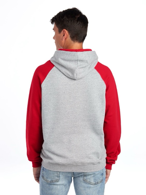 JERZEES NuBlend® Unisex Color-Block Raglan Hooded Sweatshirt, custom hoodie or sweatshirt with logo imprint 9