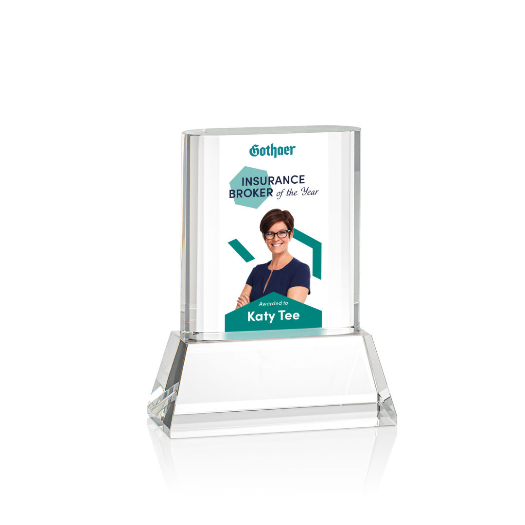 Merit VividPrint™ Award on Base - Clear 6