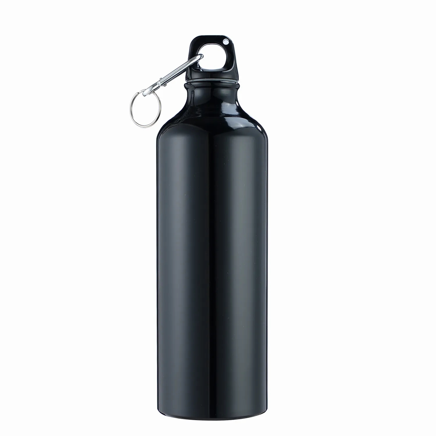 Aluminum Water Bottle with Carabiner, custom water bottle with logo imprint 5