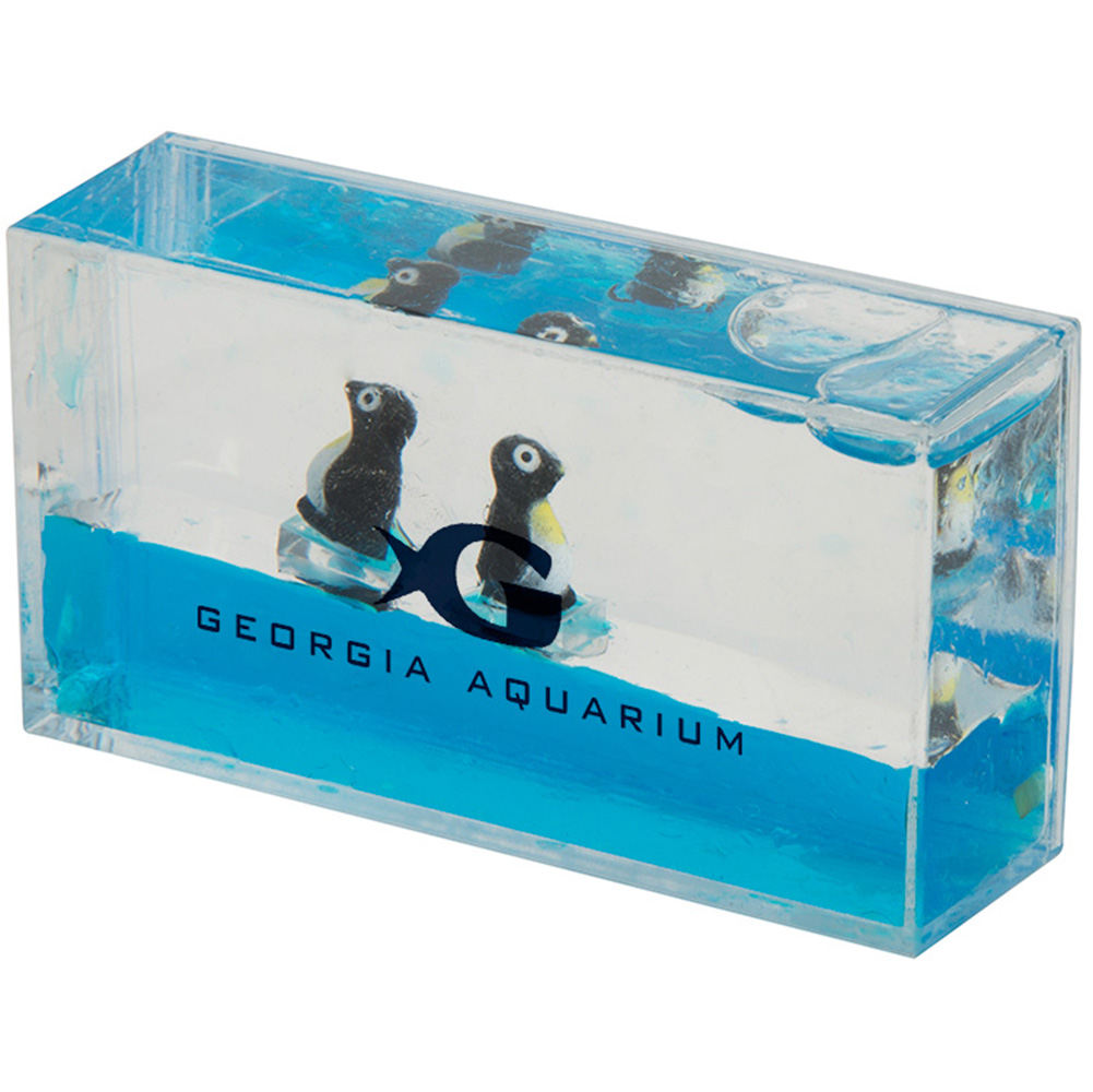 Mini Penguin Liquid Wave Paperweight 1