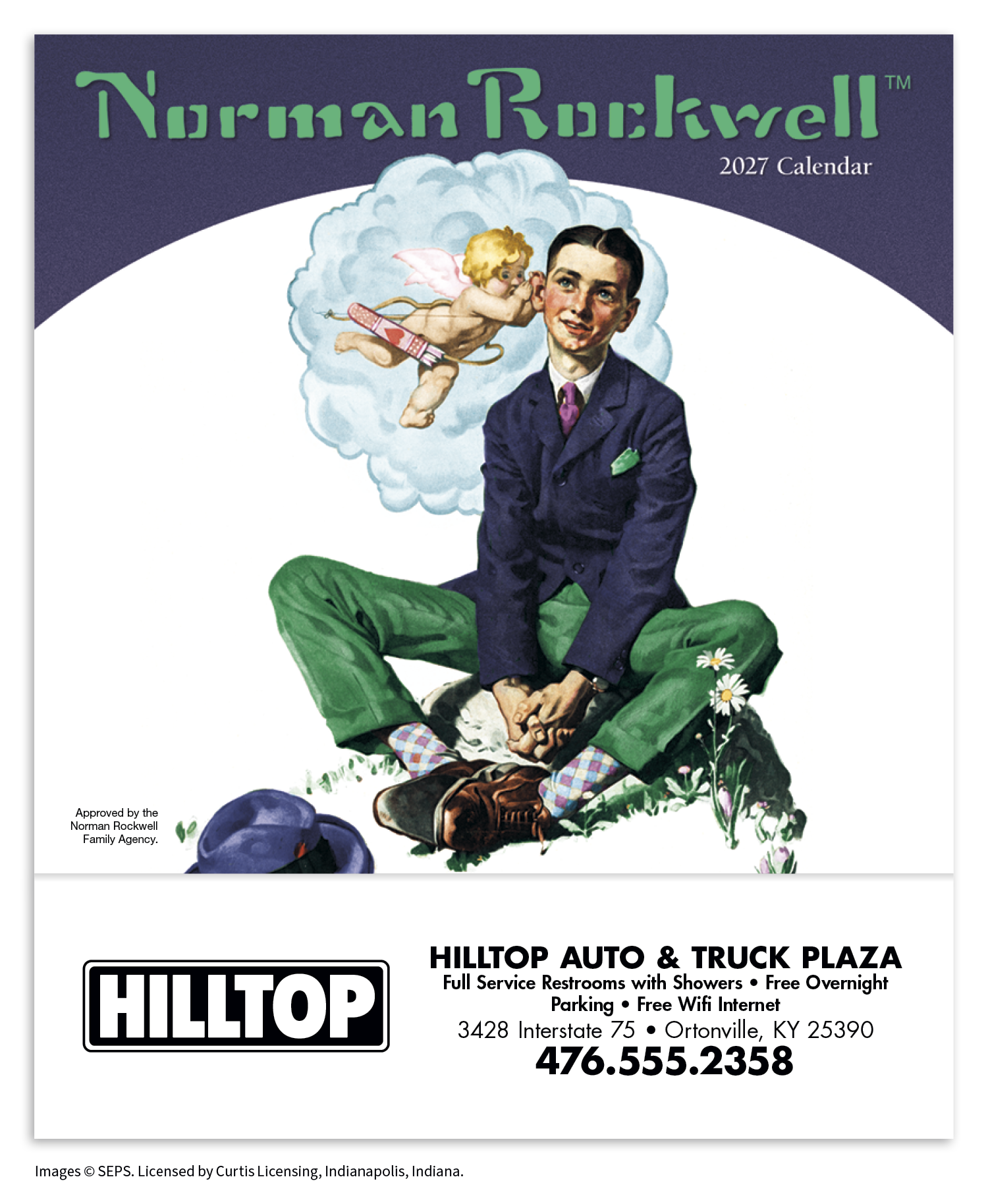 HotLine® Products Norman Rockwell Mini Calendar 60