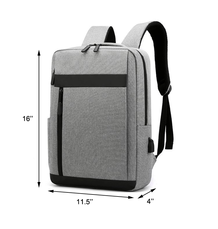 Custom Travel Laptop Backpack with External USB Charge Port 3