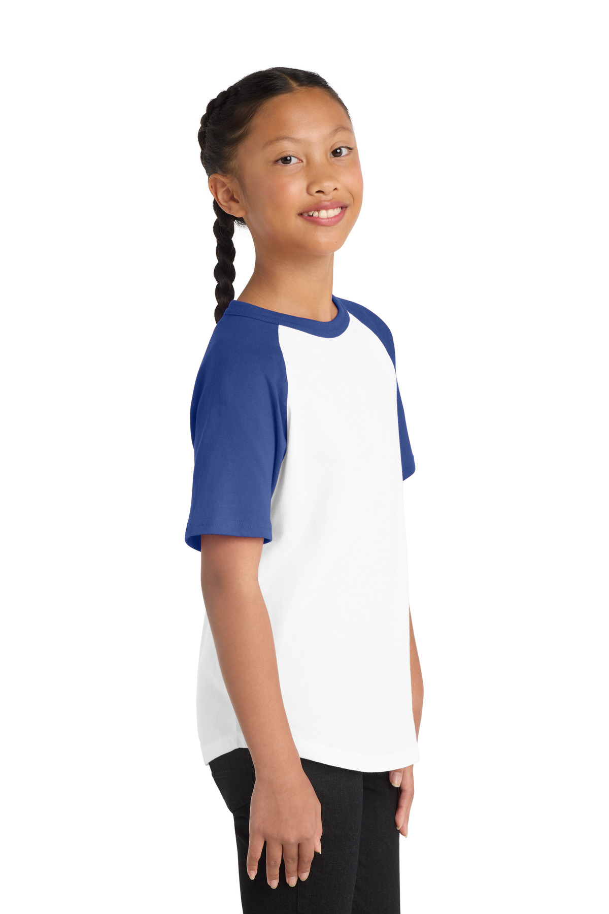 Sport-Tek Youth Short Sleeve Colorblock Raglan Jersey. YT201 33