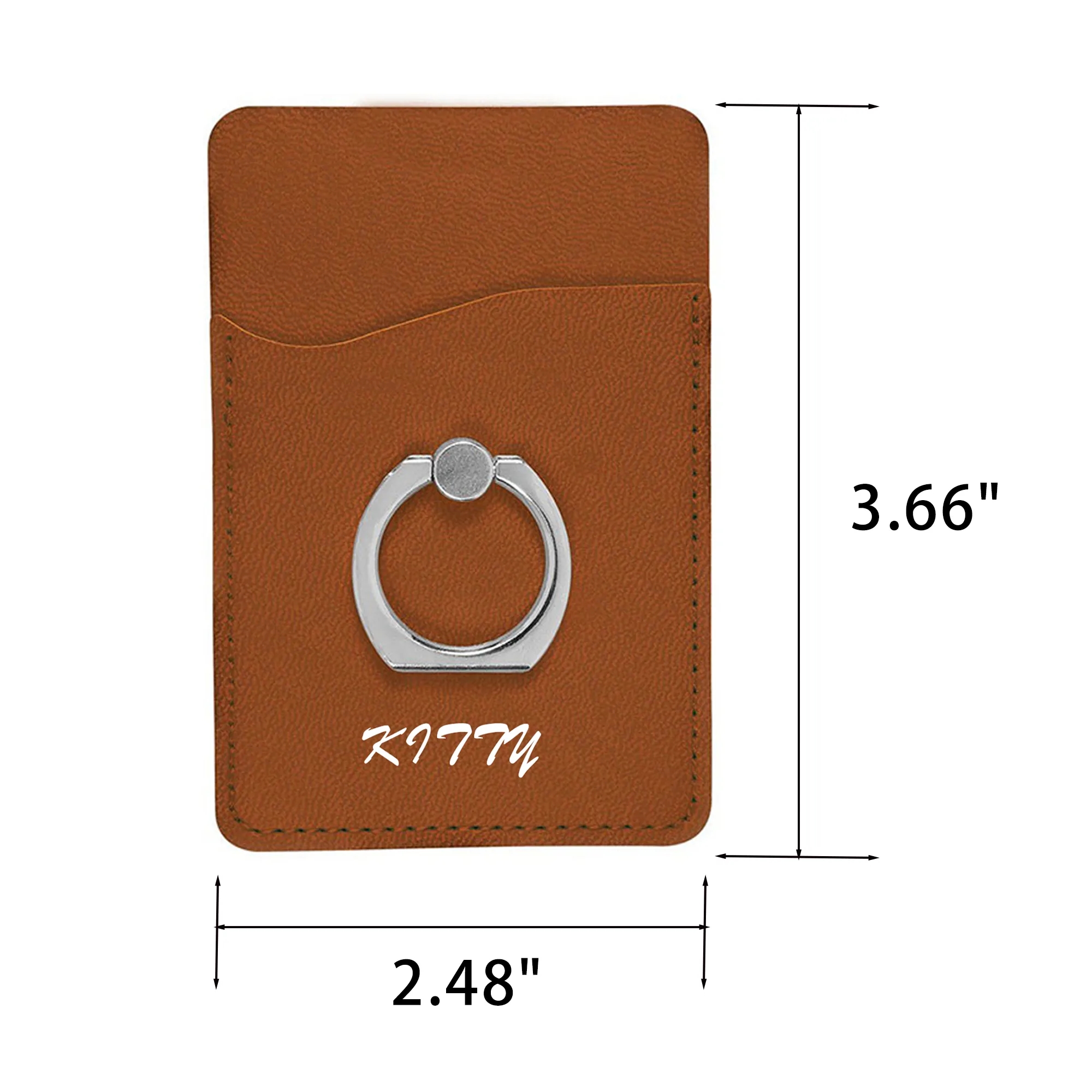 Leatherette Phone Wallets With Ring 6